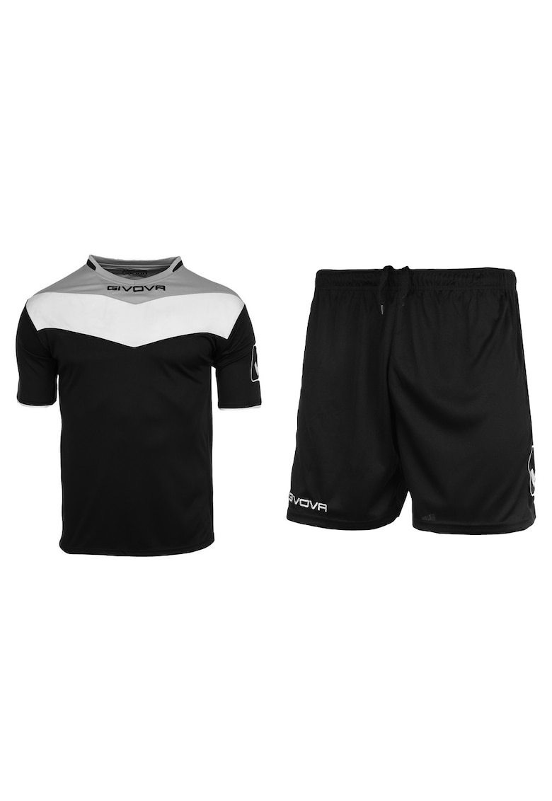 Echipament sport barbati - Poliester - Negru/Alb -