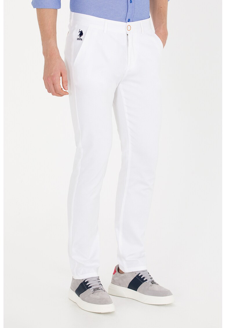 Pantaloni slim fit cu buzunare oblice