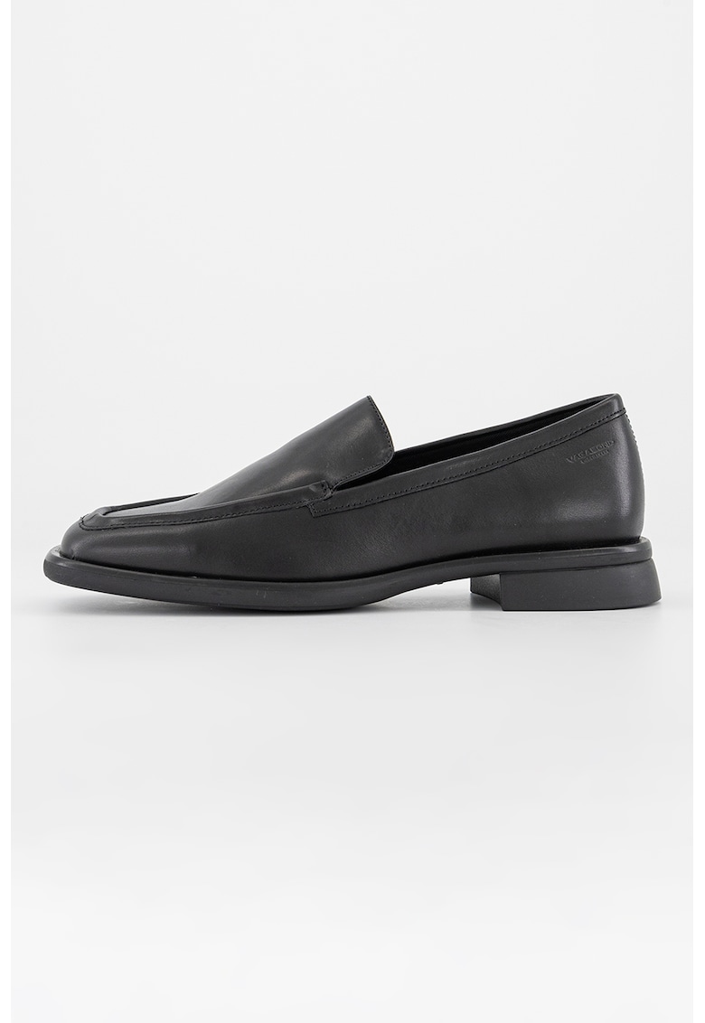 Pantofi loafer din piele cu model uni