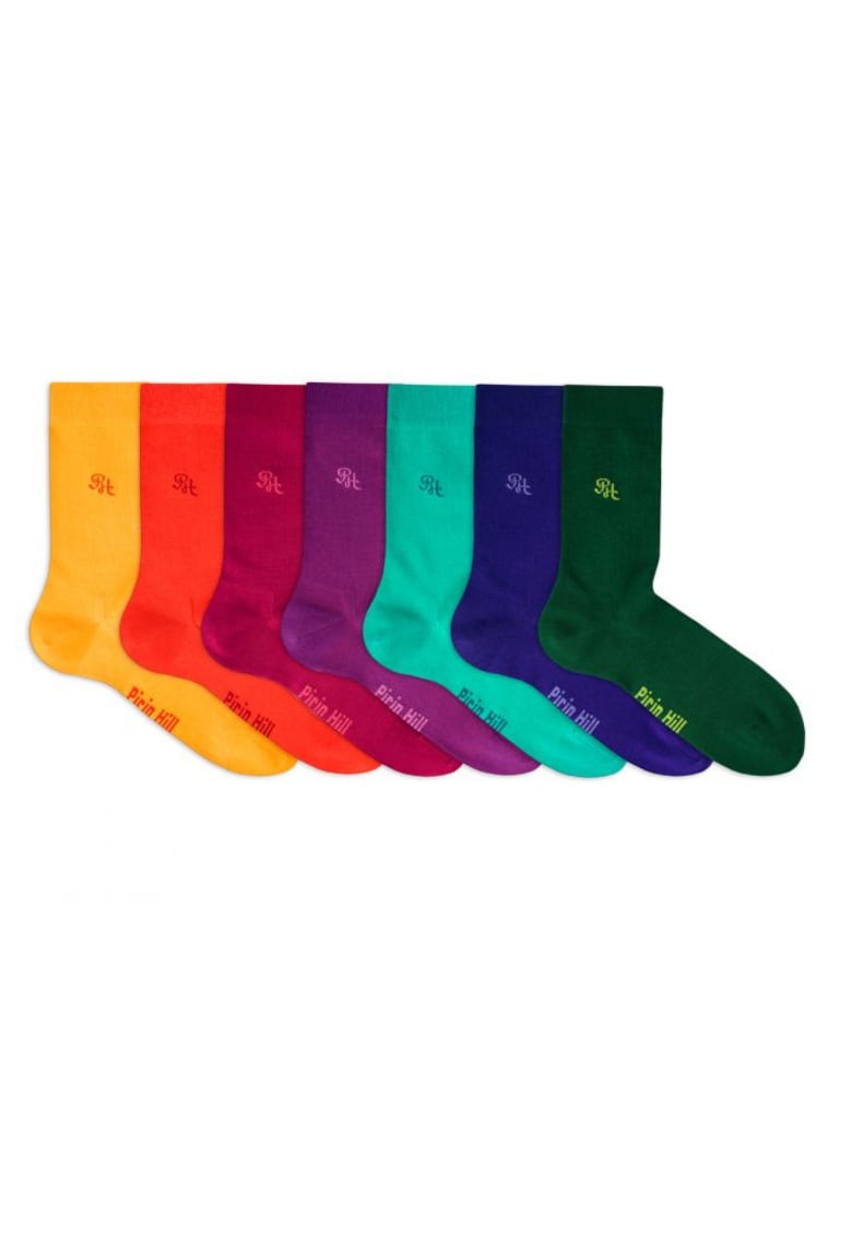 Sosete bunmac colorate 98% Luxury Box 7buc.