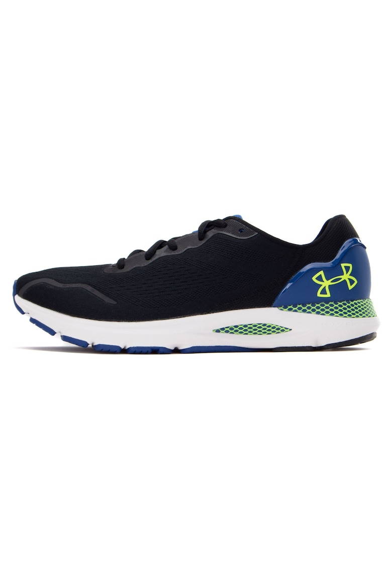 Pantofi sport - Pentru barbati - Material sintetic/textil - Negru/Multicolor - Masura