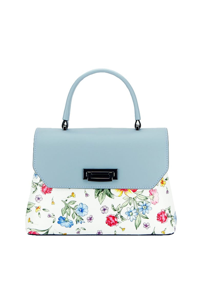 Geanta albastra cu imprimeu floral 8959 124 12522 Geanta albastra cu imprimeu floral 8959 124 12522