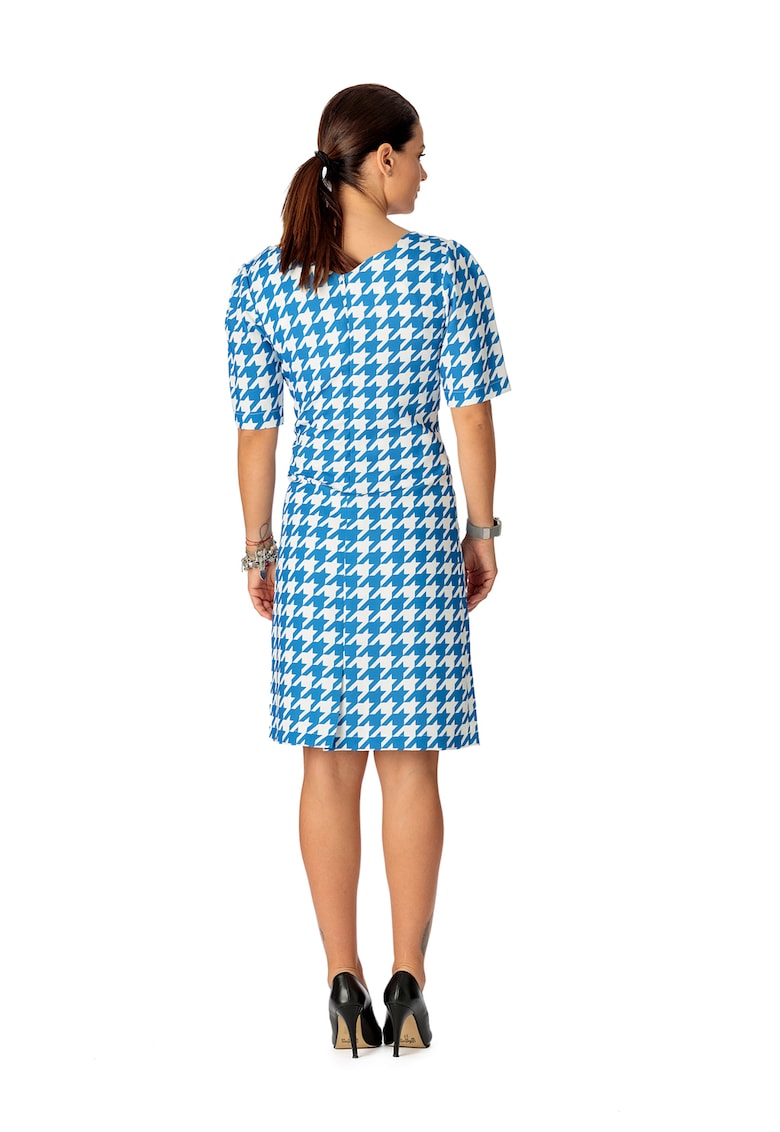 Rochie cu model houndstooth love