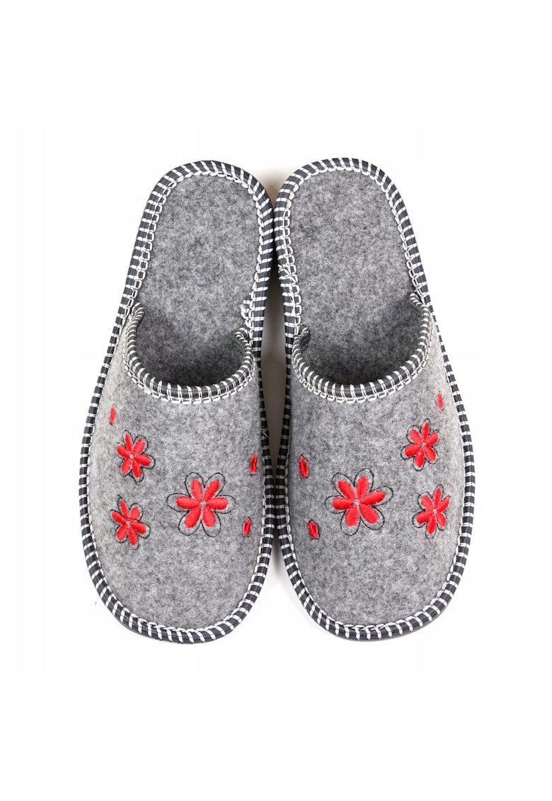 Papuci dama - Fetru - Gri