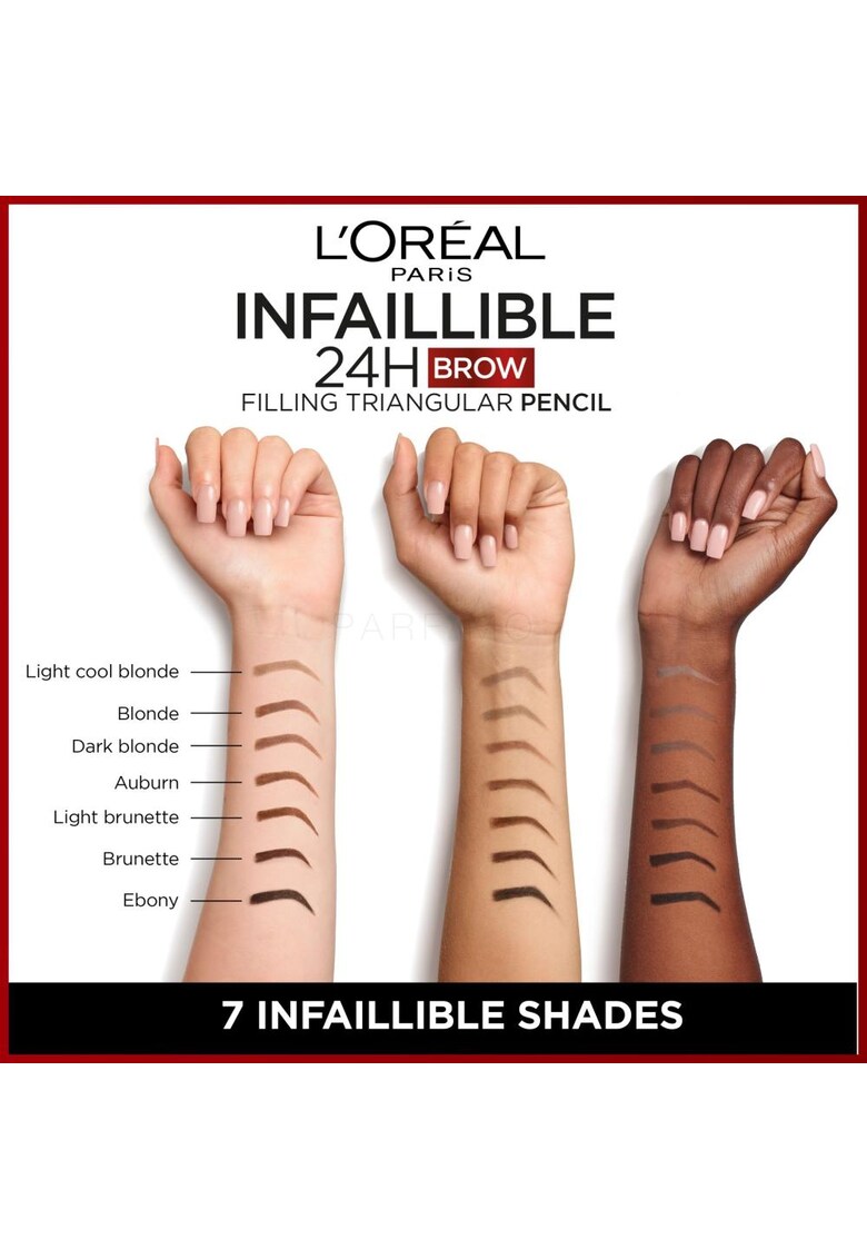 Creion de sprancene infaillible brows 24h triangular - nuanta 7.0 blonde