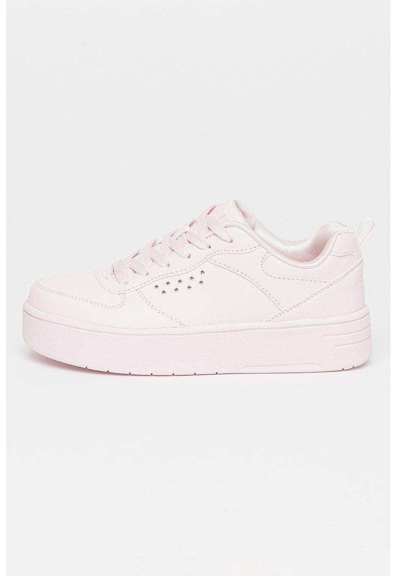 Pantofi din piele ecologica Court High