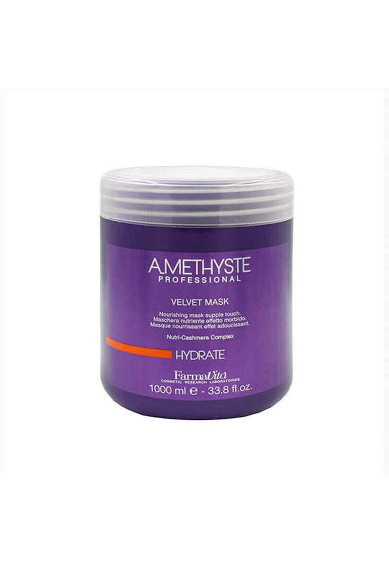 Masca profesionala hidratanta pentru par uscat si sensibil - Amethyste Velvet Hydrate - 1000 ml