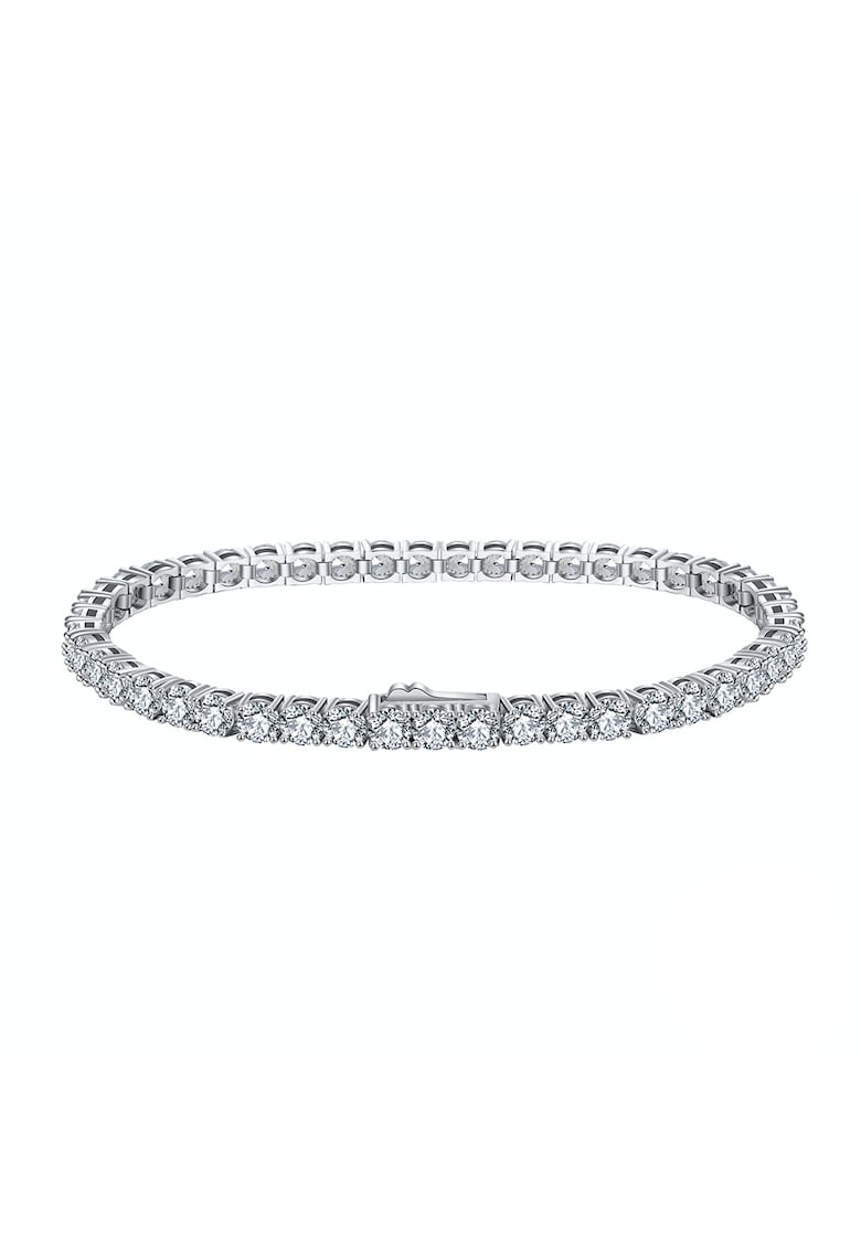 Bratara Tennis Argint 925 - pentru femei - - Alb cristal