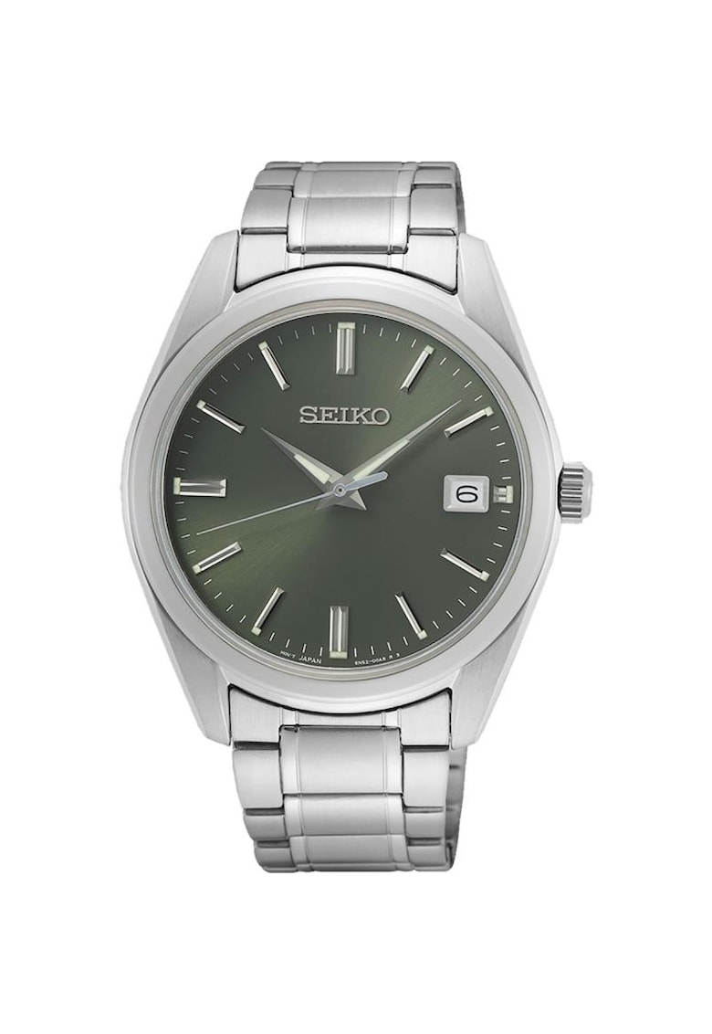 Ceas barbatesc Quartz Argintiu - 54769 - Verde