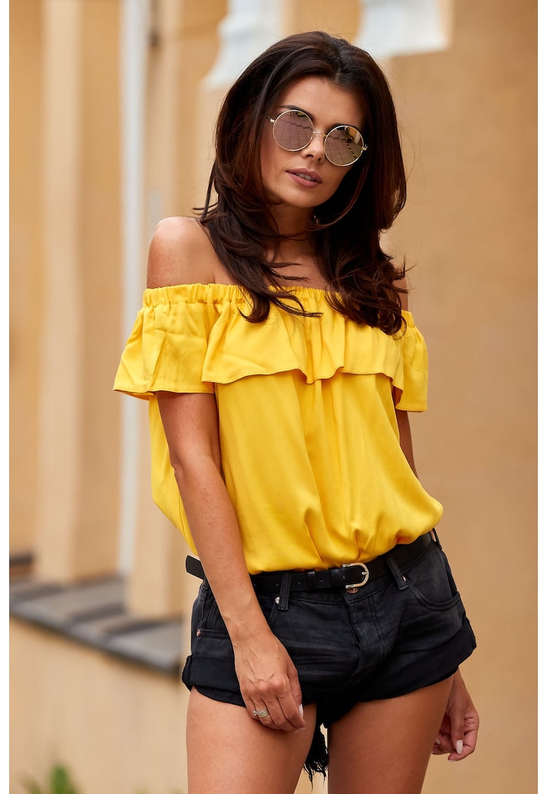 Bluza dama - Viscoza/Elastan - Galben