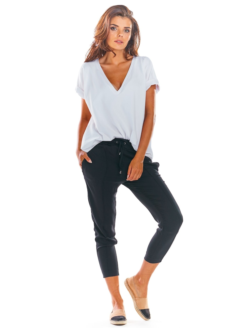 Pantaloni dama - Poliester21` - Negru