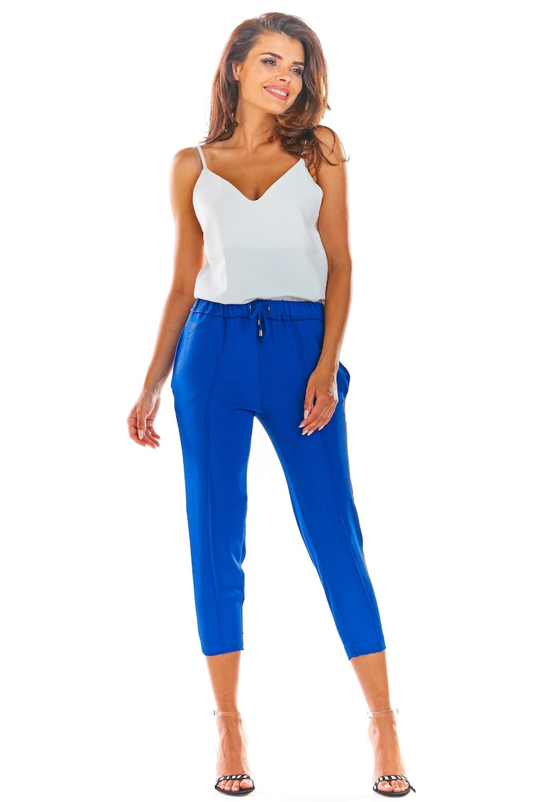 Elegáns női nadrág Gwendogeus A306 égszínkék - Albastru