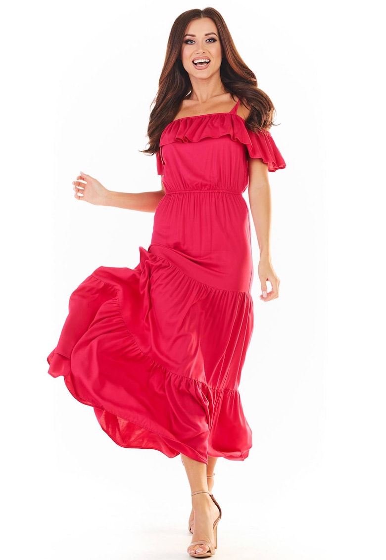 Rochie din Viscoza - Roz