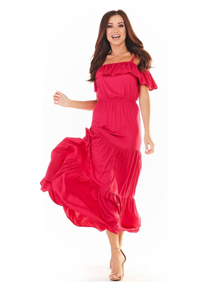Rochie din Viscoza - Fucsia