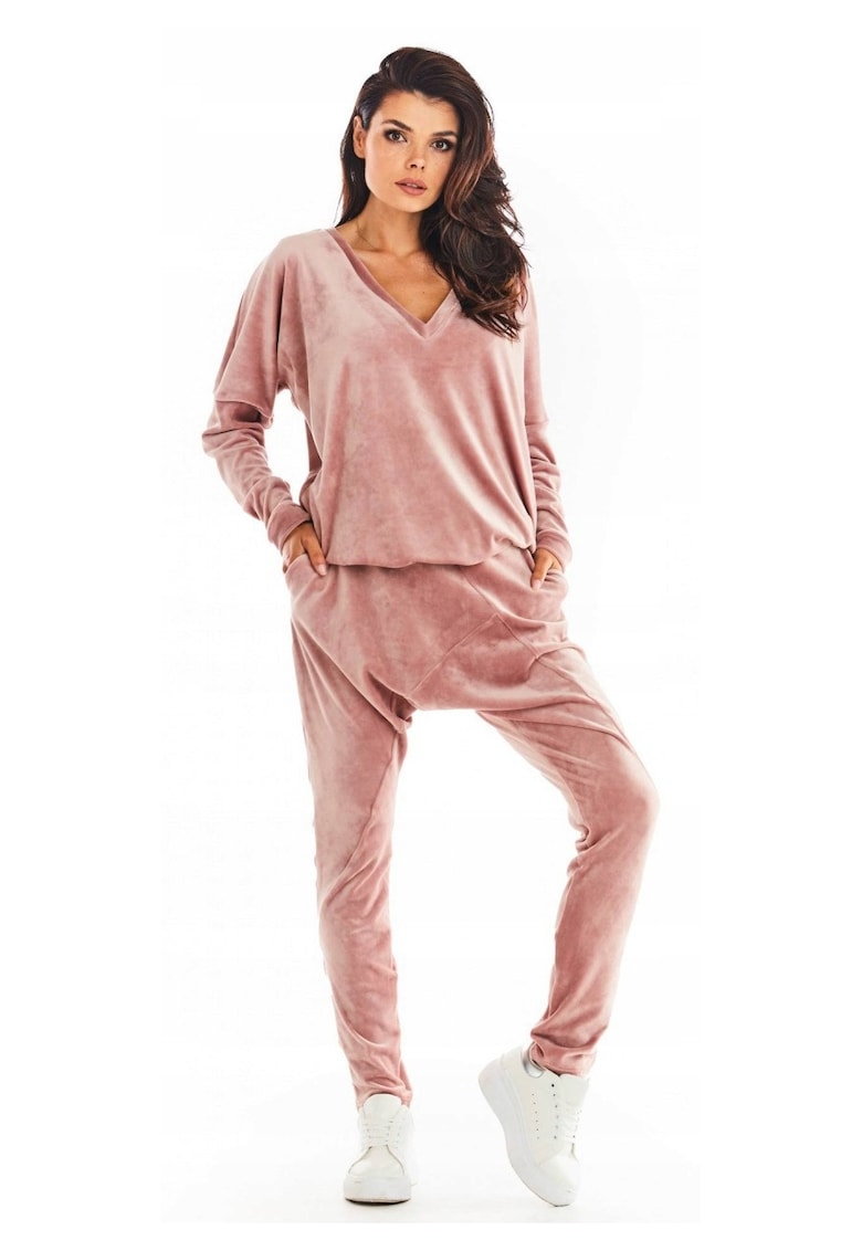 Pantaloni dama - Poliester.Roz