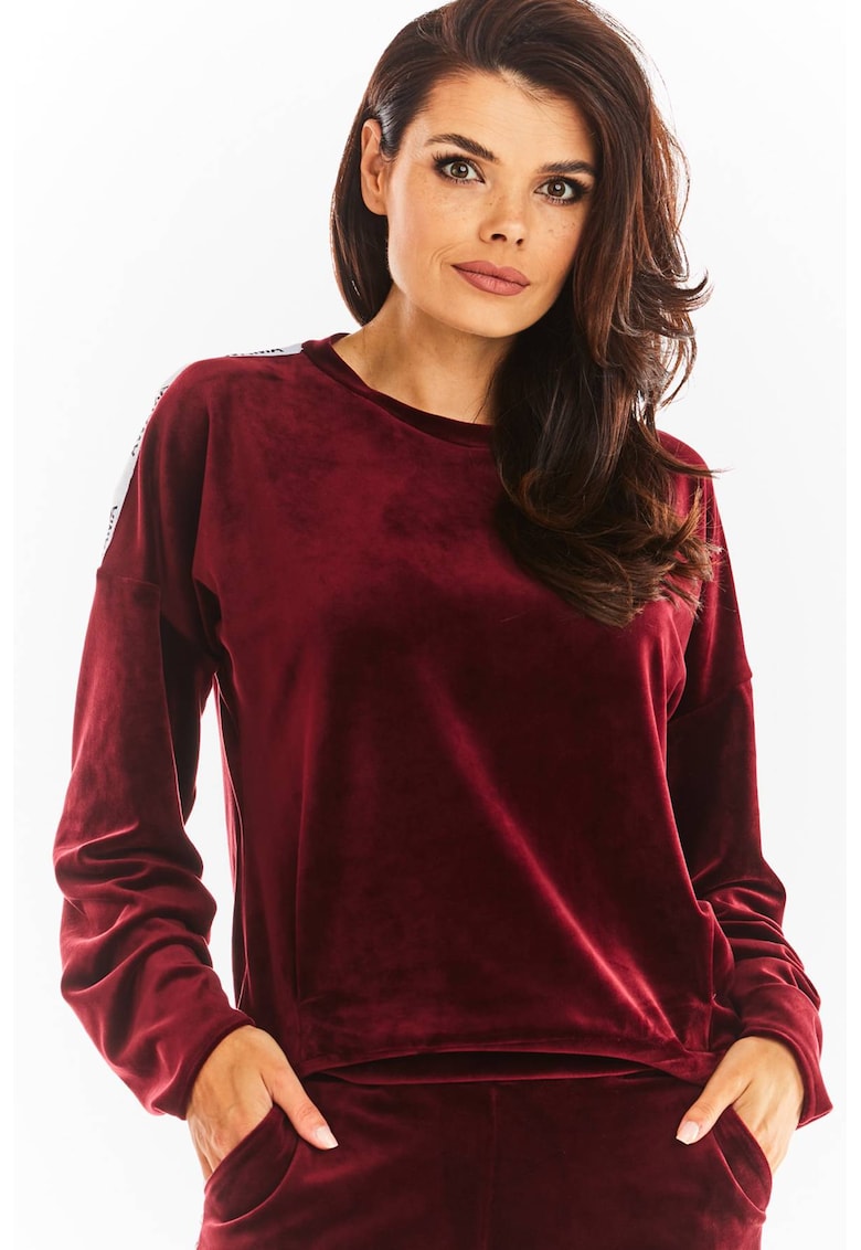 Hanorac Negru` - Visiniu