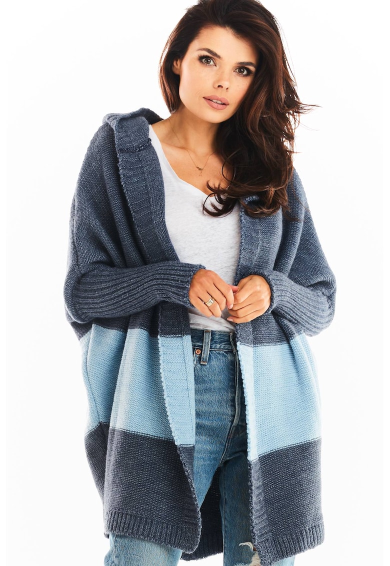 Pulover dama - Poliester - Marime unica - Albastru