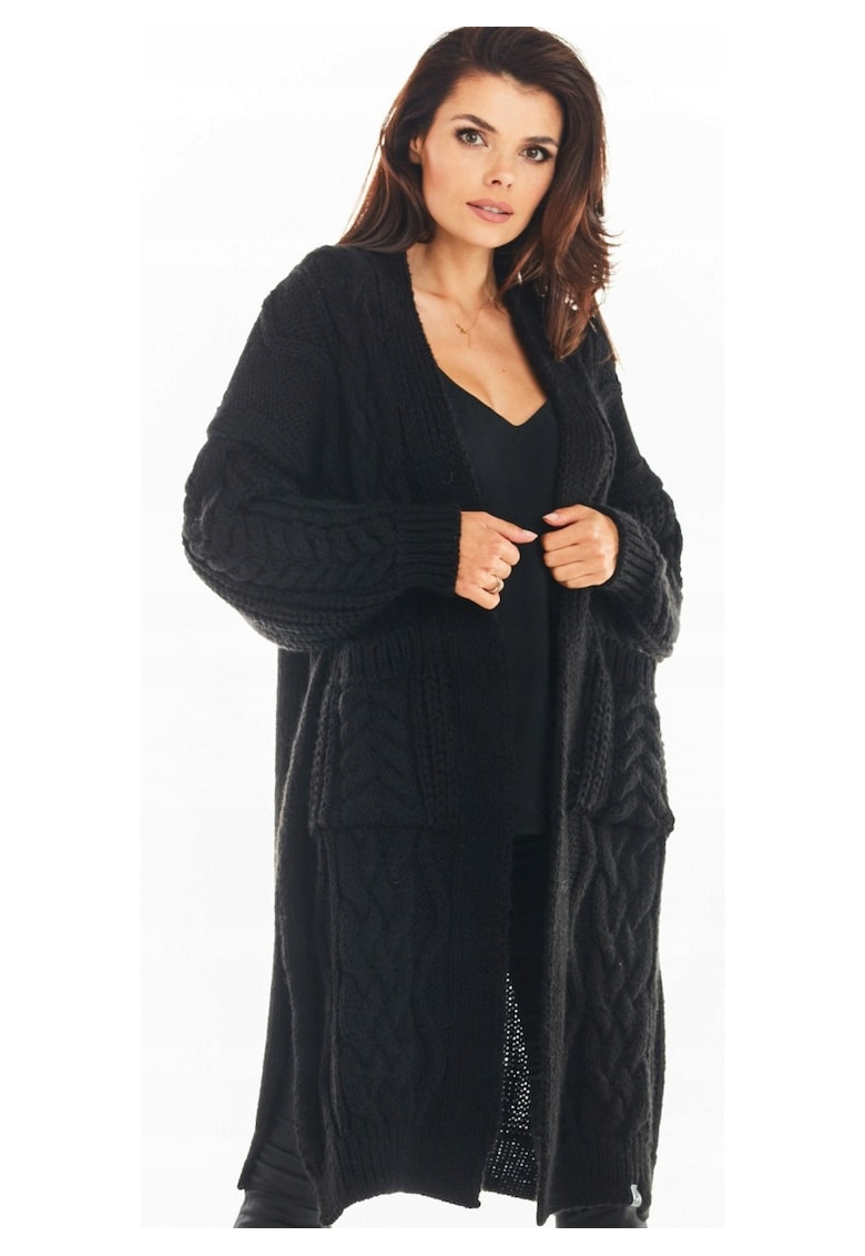 Pulover dama - Negru - Poliester - Marime unica