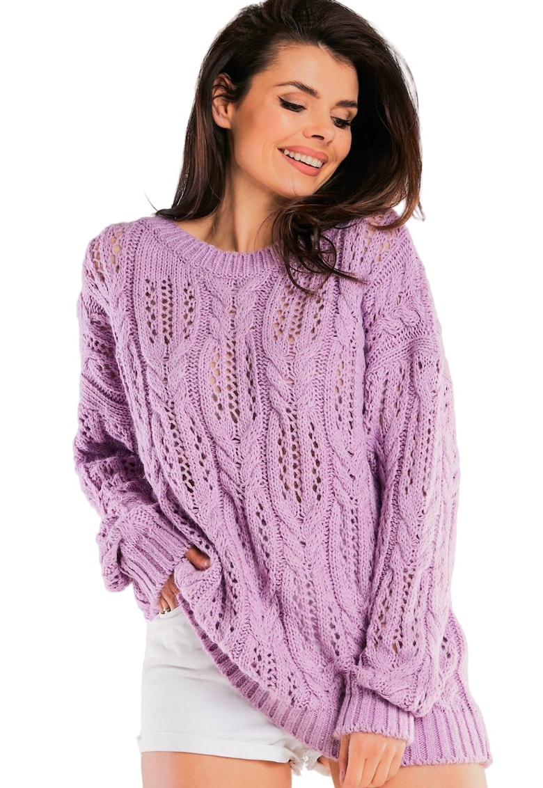 Pulover Poliester - Mov - Marime unica