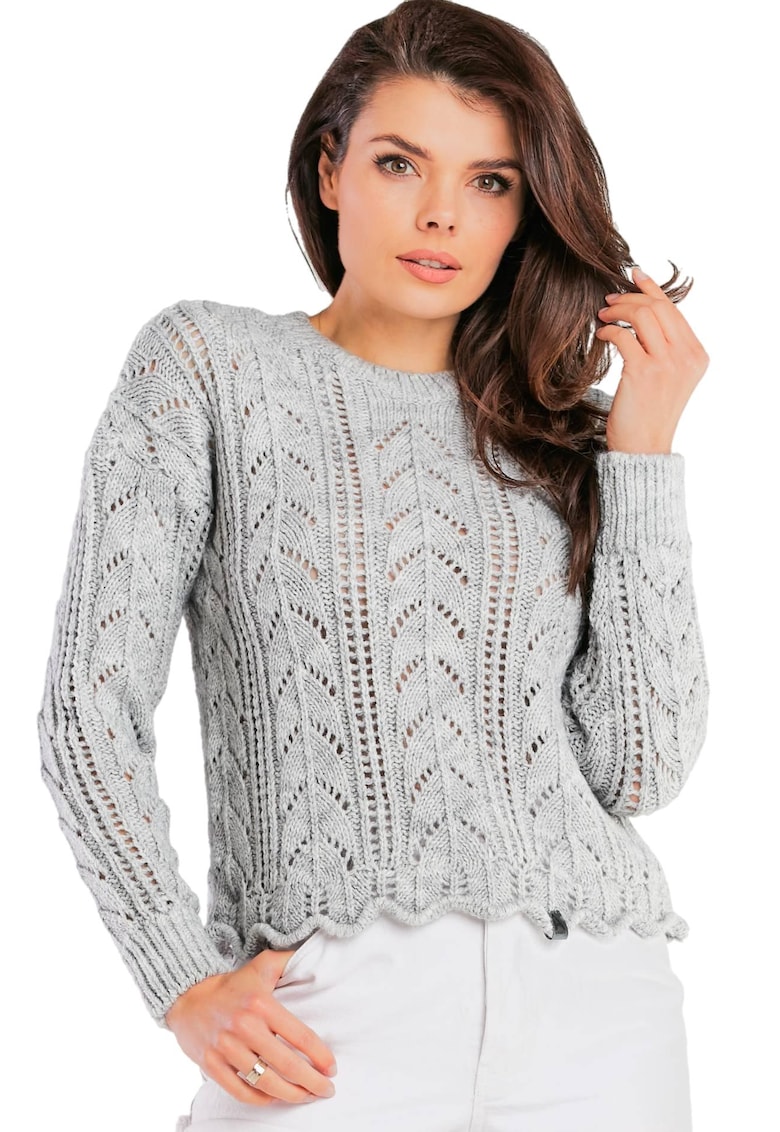 Pulover Poliester - Gri - Marime unica