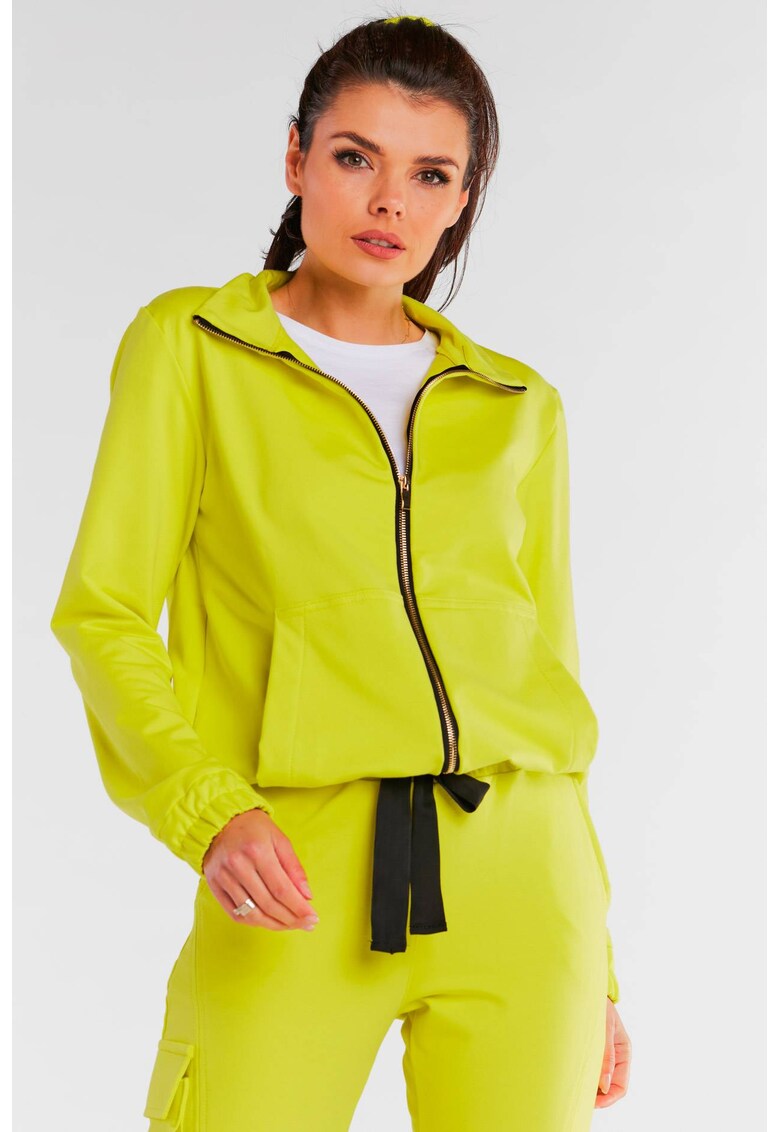 Hanorac dama - Bumbac/Elastan - Galben