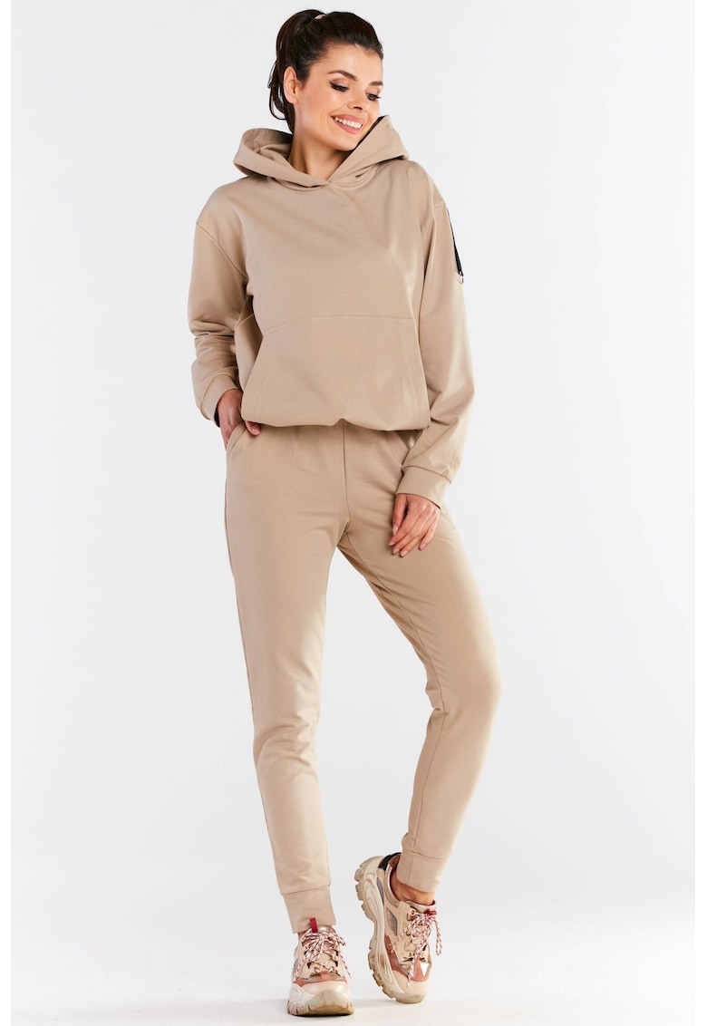 Pantaloni - Bumbac/Elastan - Bej