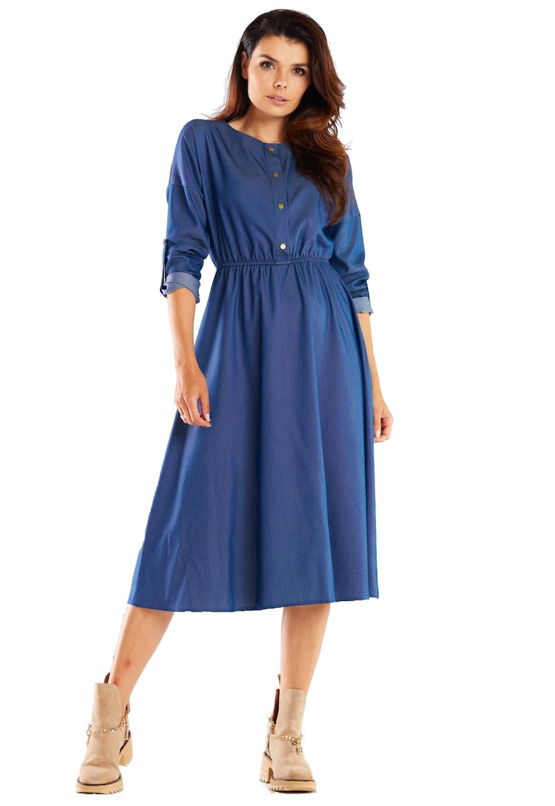 Rochie Elastan - Albastru.