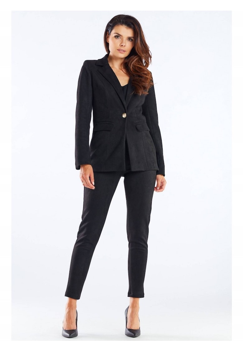 Pantaloni dama - Poliester - 648844 - Negru