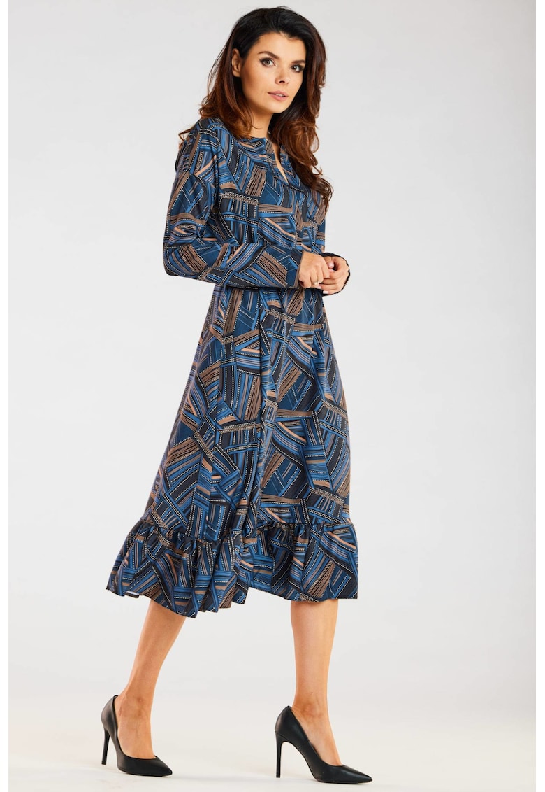 Rochie dama - 11 - Maro/Bleumarin