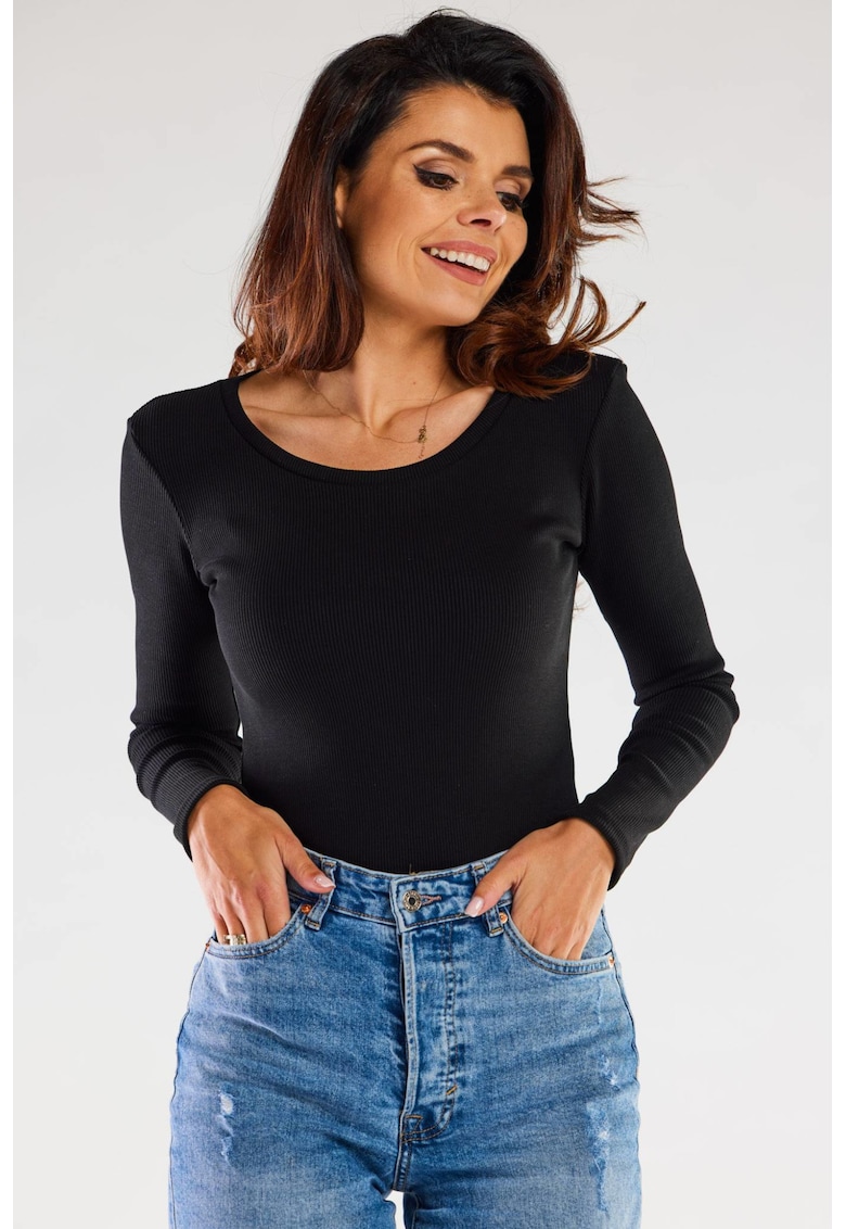 Bluza dama - Bumbac/Elastan - Negru1