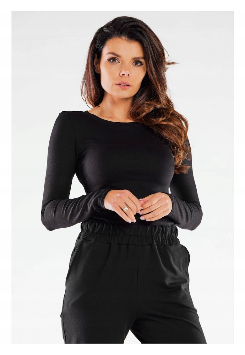 Bluza dama - Bumbac/Elastan - Negru