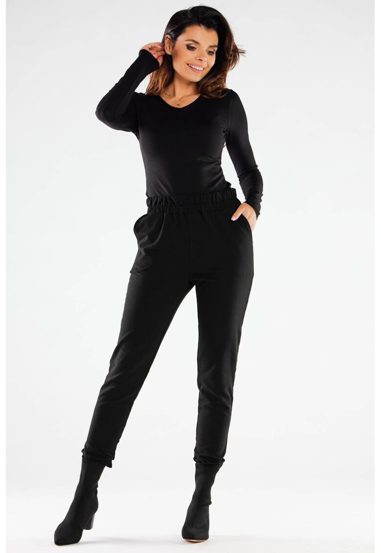 Bluza dama - Bumbac/Elastan - Negru