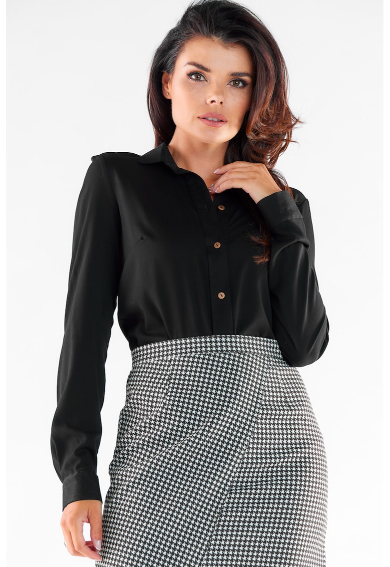 Camasa dama - Viscoza - Negru