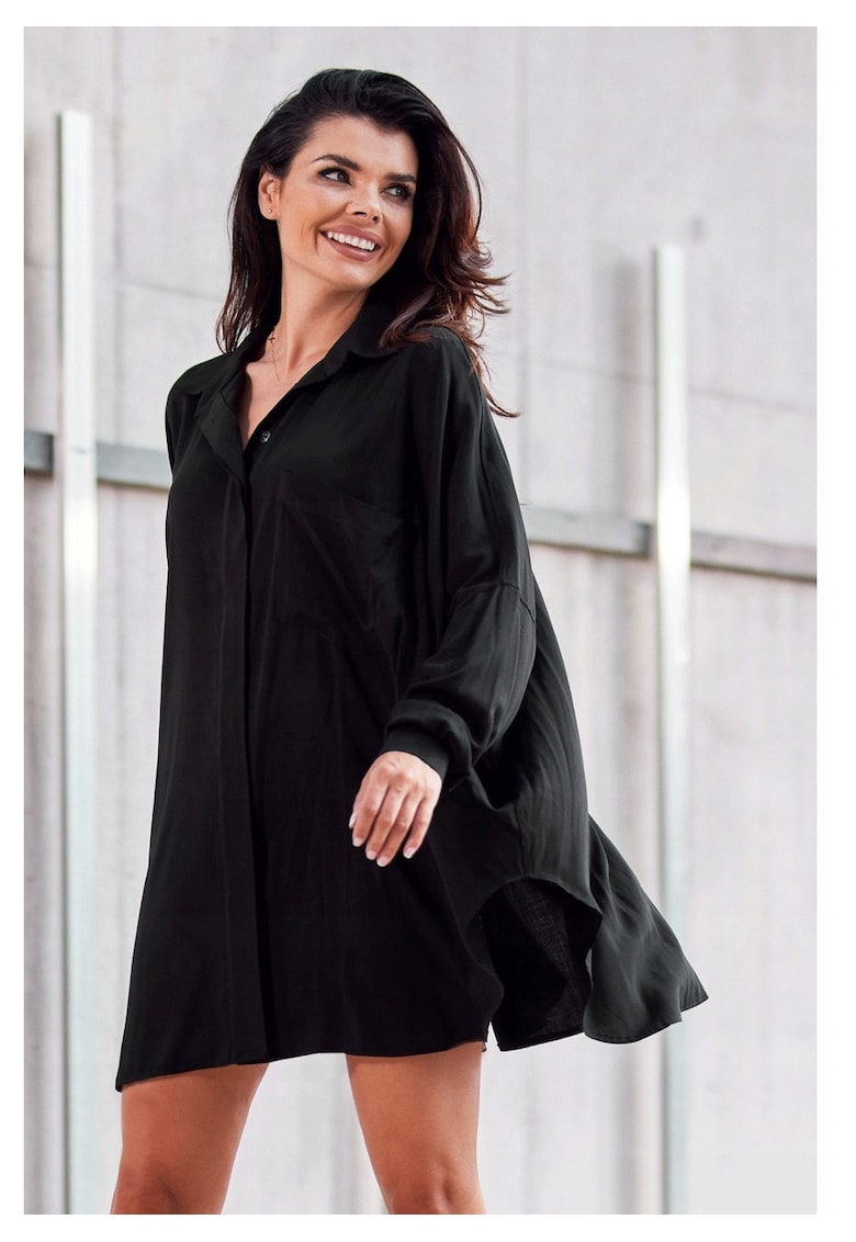 Camasa dama - Viscoza - Negru -