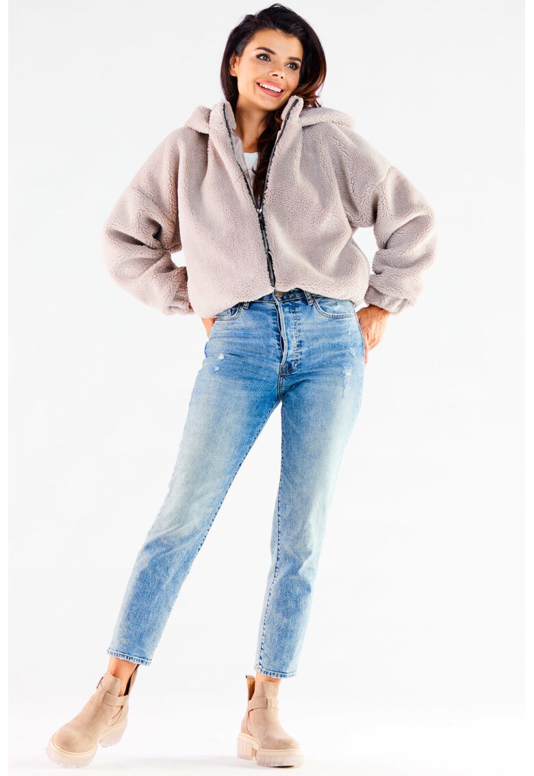 Jacheta dama - Poliester - Marime L/XL - Bej