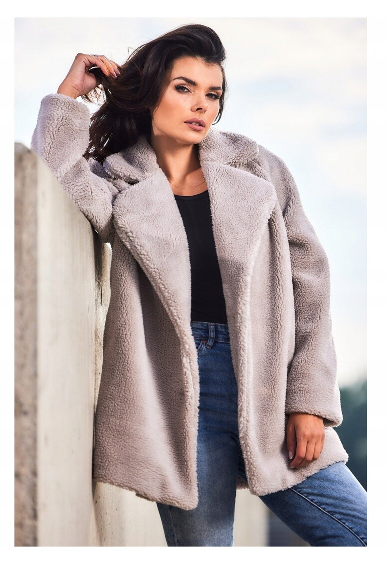 Jacheta dama - Poliester - Bej - Bej