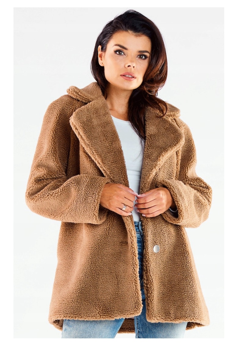 Palton dama - Poliester -Maro