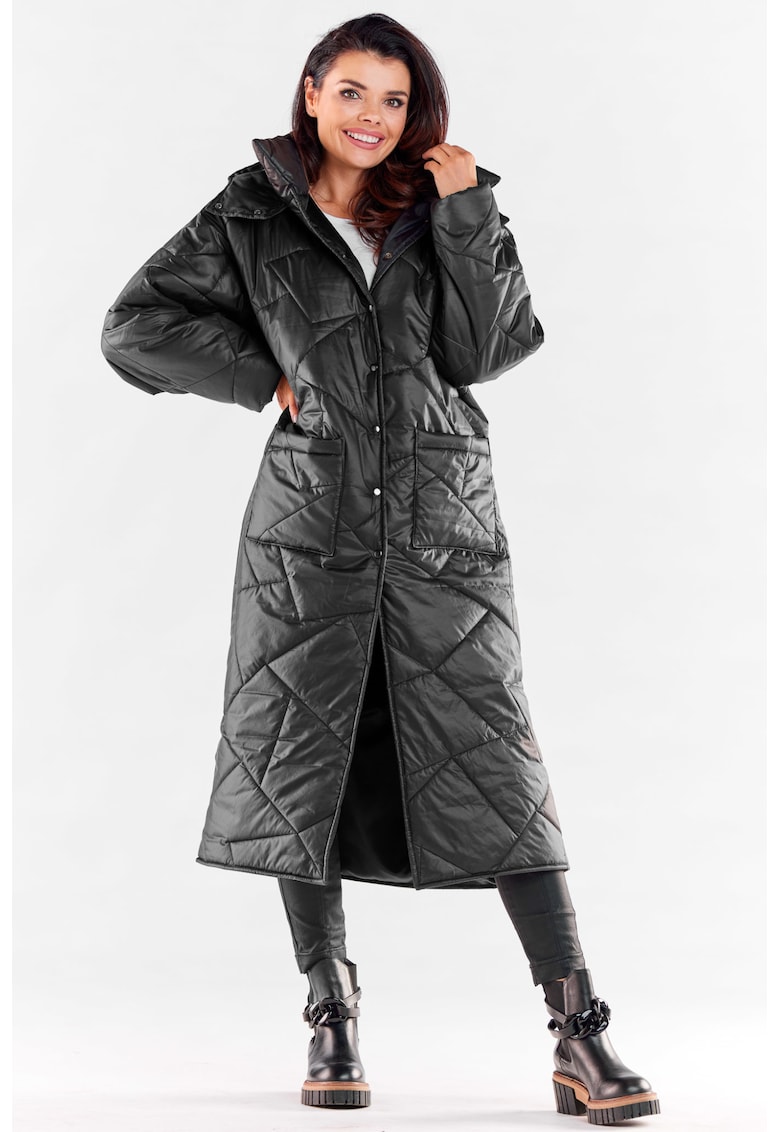 Geaca dama - Poliester - Negru - Negru