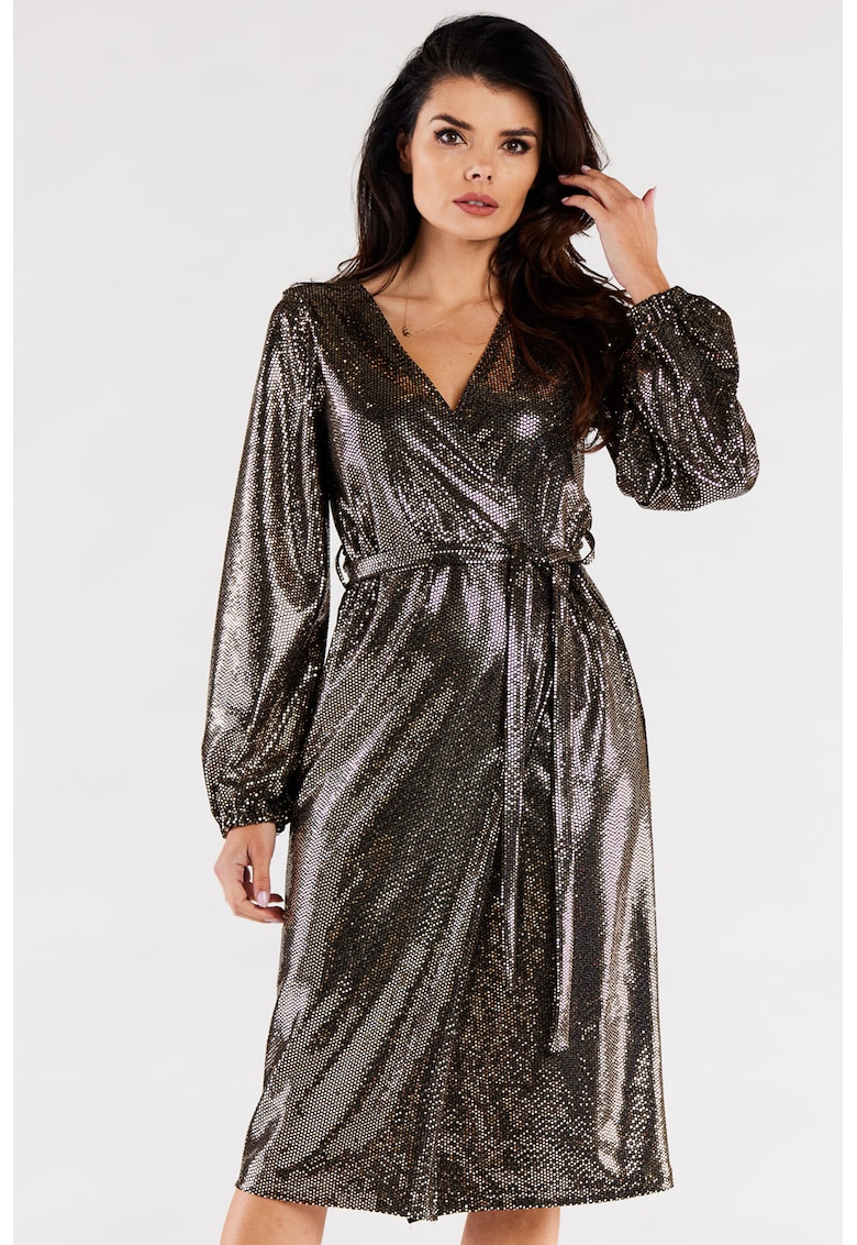 Rochie dama - ```112 - Auriu/Negru