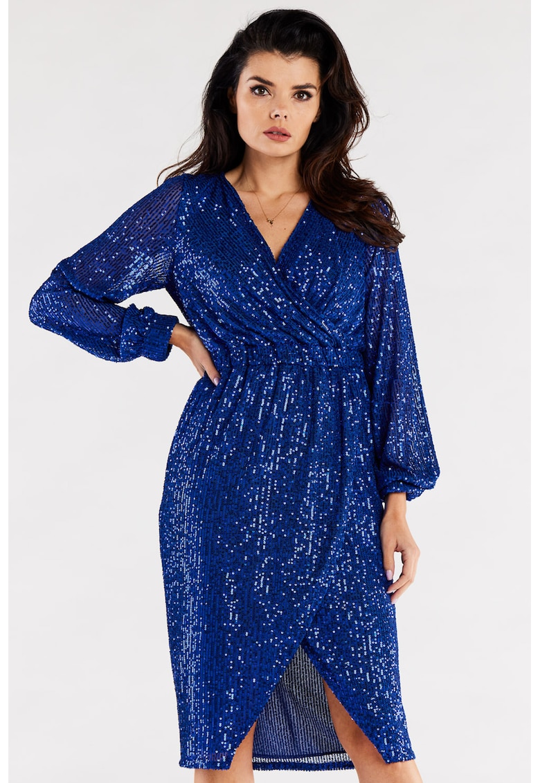 Rochie - Poliester - Albastru1