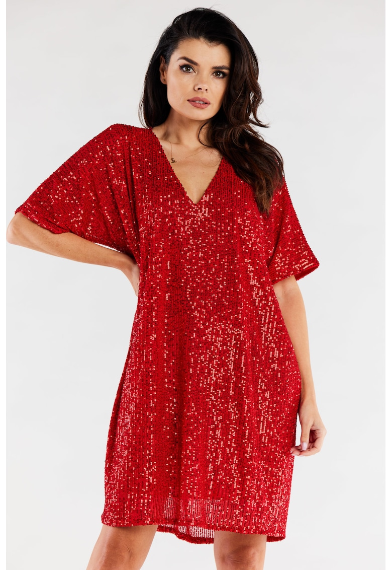 Rochie - Poliester - Rosu