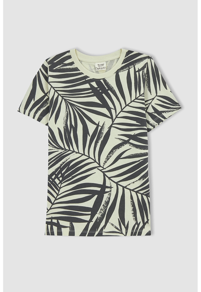 Tricou cu imprimeu tropical