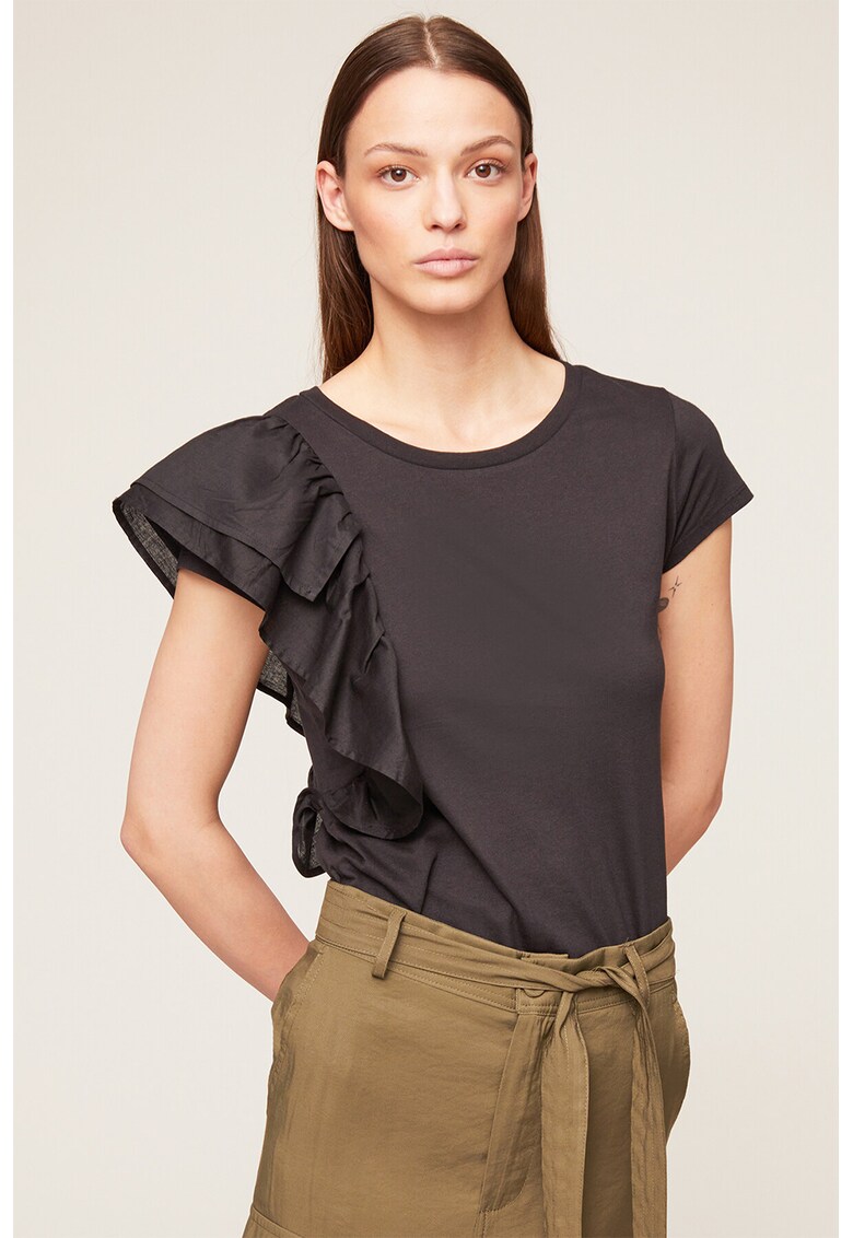 Bluza cu aplicatie de volane