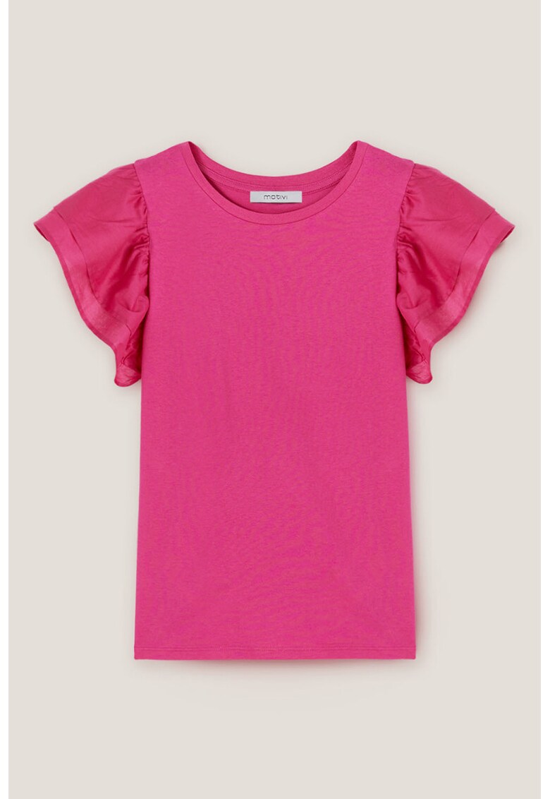 Bluza cu maneci cu volane