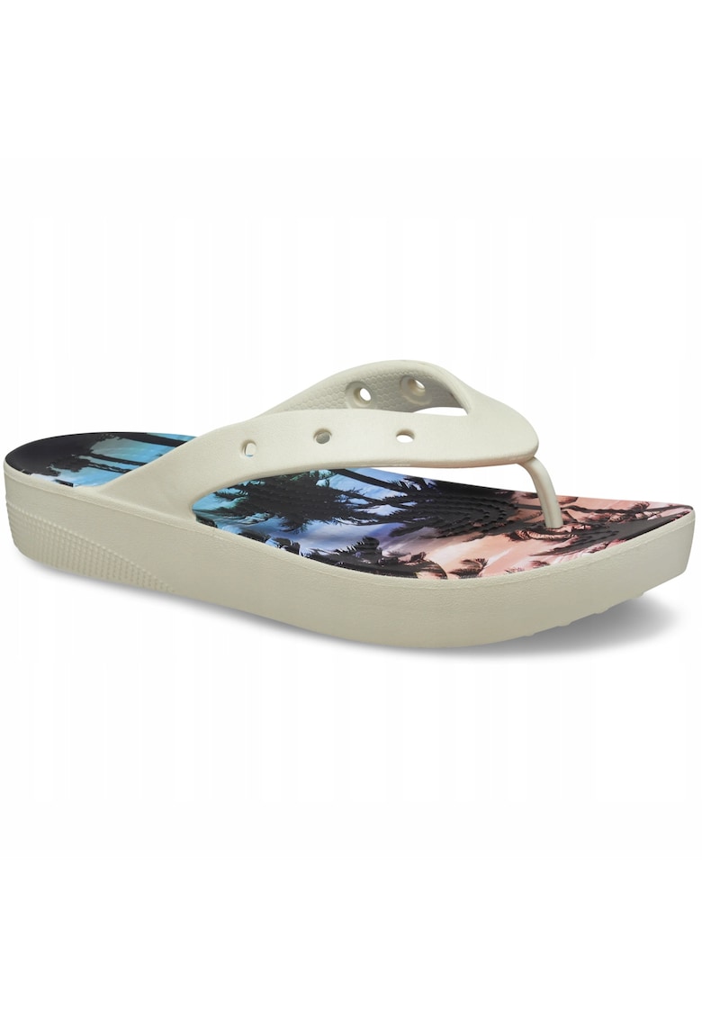 Slapi Femei - Classic Platform Retro Resort Flip - Bej Slapi Femei - Classic Platform Retro Resort Flip - Bej