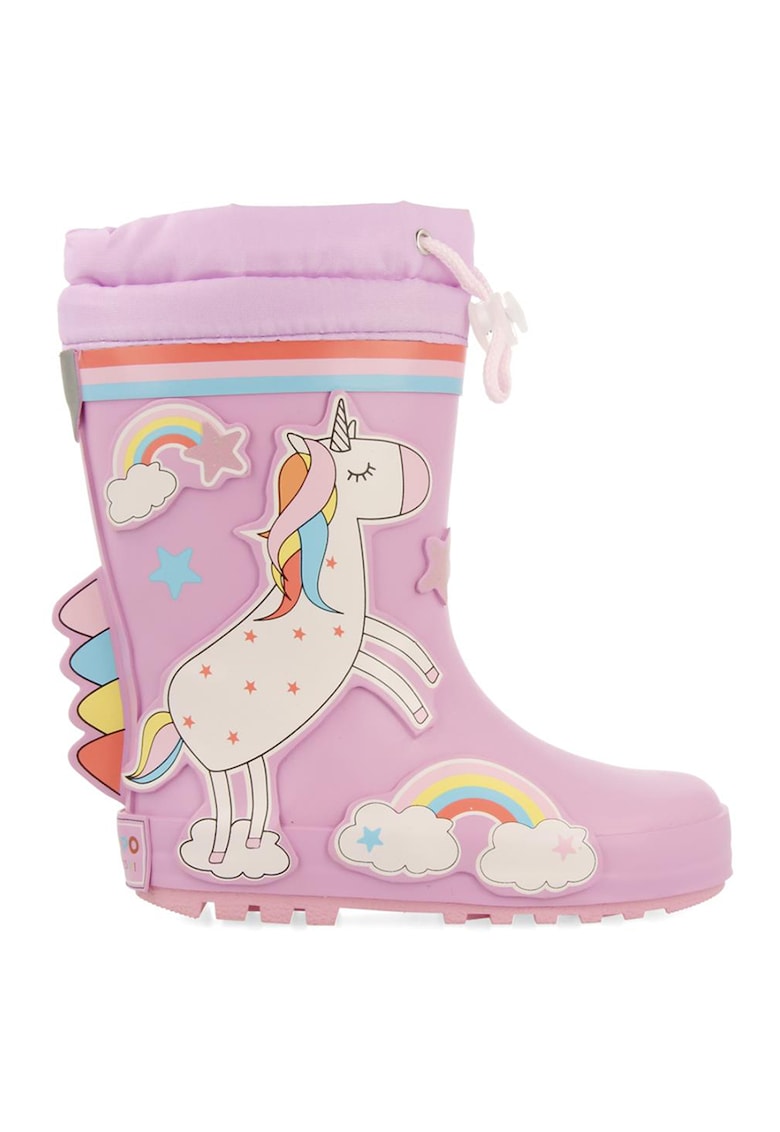 Cizme de ploaie cu model grafic Kinloss