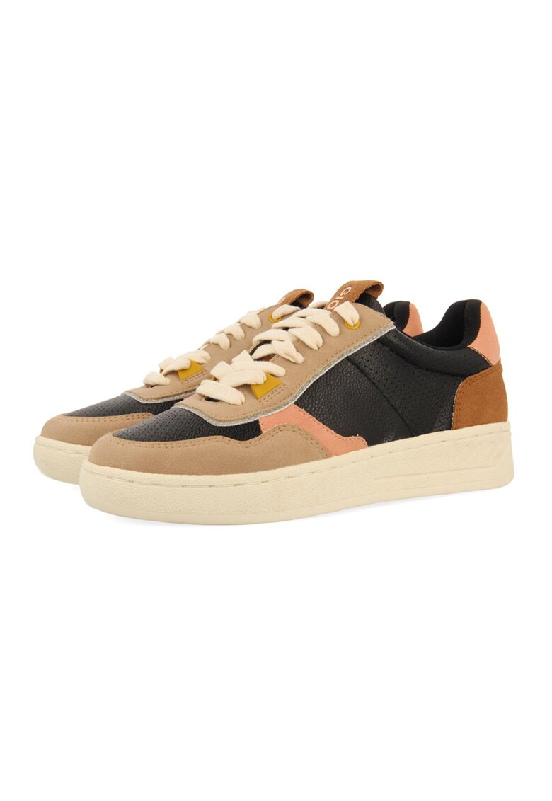 Pantofi sport cu garnituri de piele intoarsa ecologica Beresford