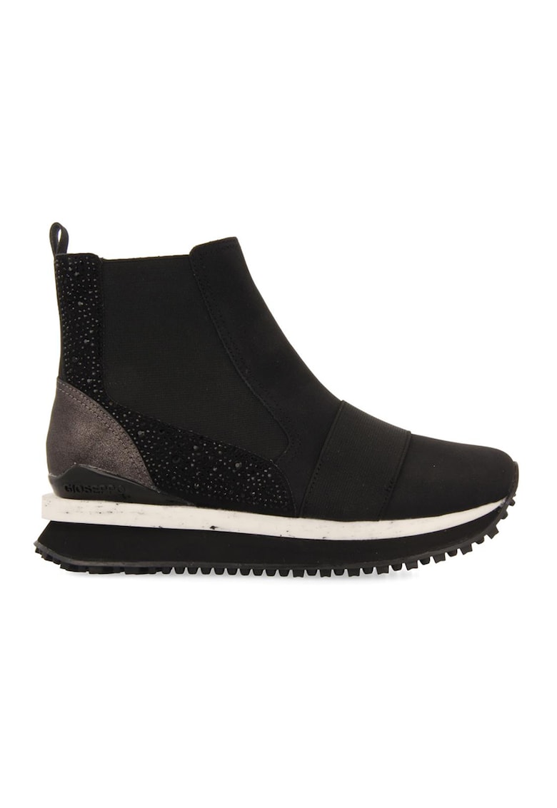 Pantofi sport wedge slip-on Eggedal - Negru