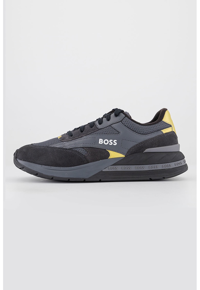 Pantofi sport cu insertii de piele intoarsa Kurt Runn