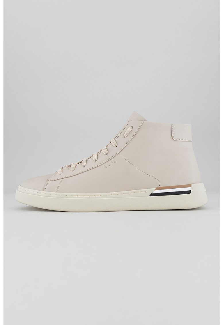 Pantofi sport high-top de piele